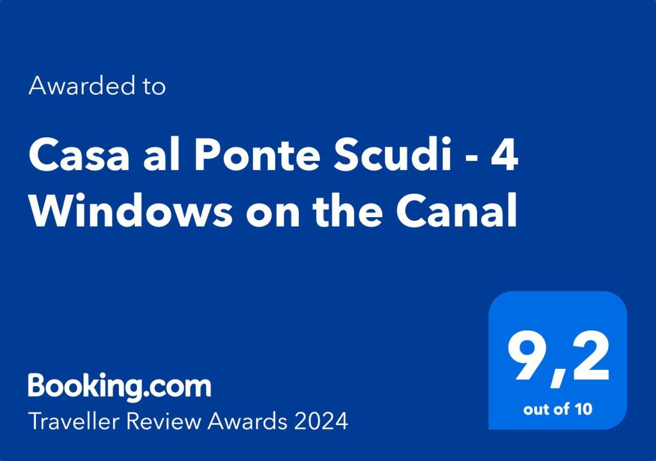 Casa Al Ponte Scudi - 4 Windows On The Canal Venedig Exterior foto